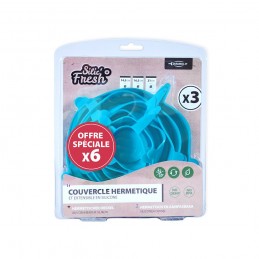 COUVERCLES HERMETIQUES LOT DE 6